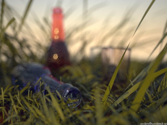 bottle 3d nature