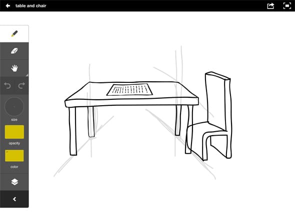 Table sketch