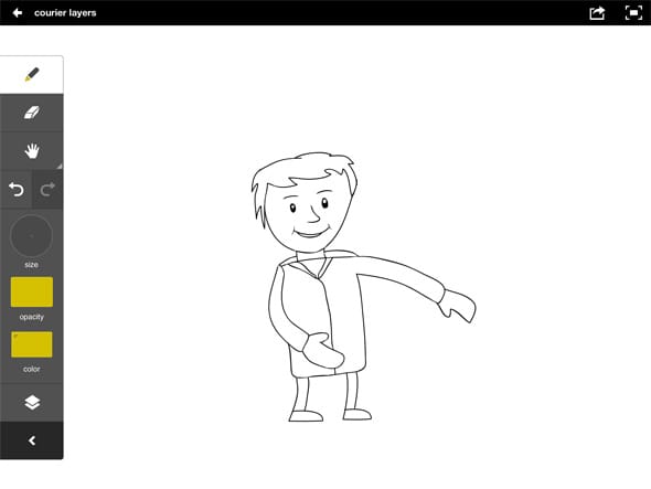Drawing of character for animation Character Sketch