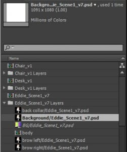 Replace and Reconnect a PSD File in AE Replace and Reconnect a .PSD File in AE