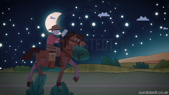 Illustration from music video by Anders Sundstedt