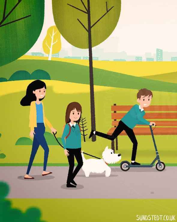 online communication with explainer video