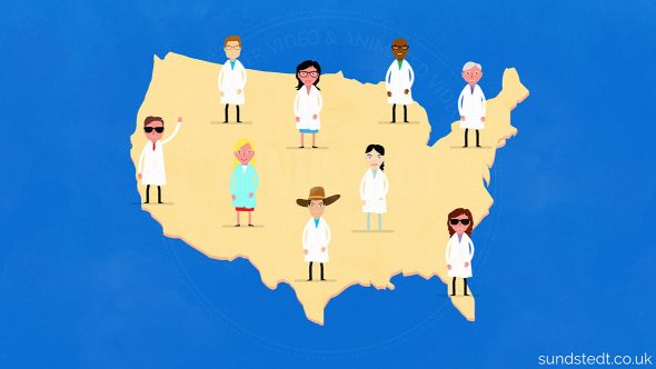 Animated Infographics - Sundstedt Animation - USA Map