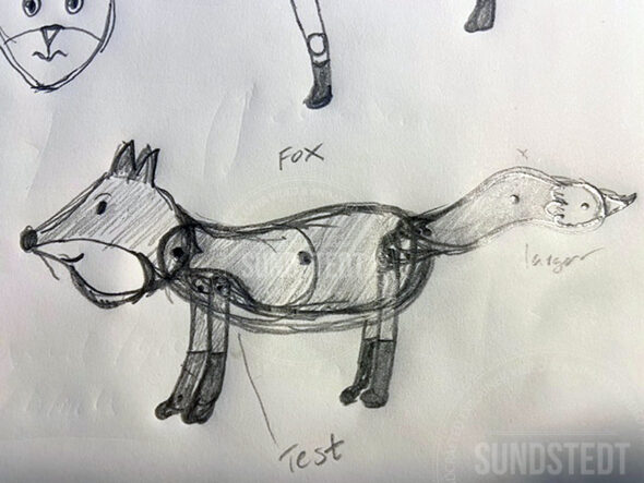 Animated Fox Character Design by Anders Sundstedt