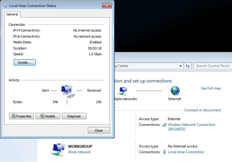 Network And Sharing Centre