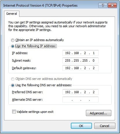 TCP IP Win 7 LAN