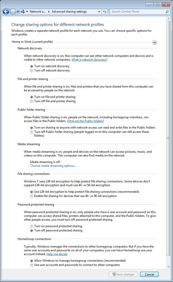 advanced sharing settings