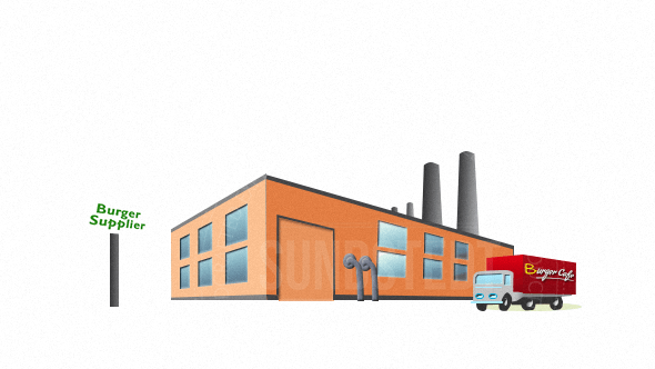 Sign with Truck Building sundstedt animation