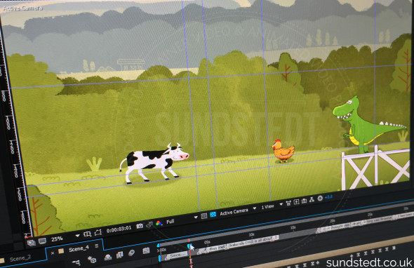 Work in progress images from our new chidrens animation