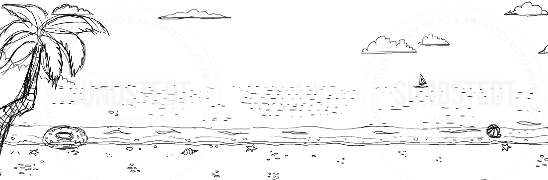Beach Scenes Background Design Sketch – Sundstedt Animation 1103×363