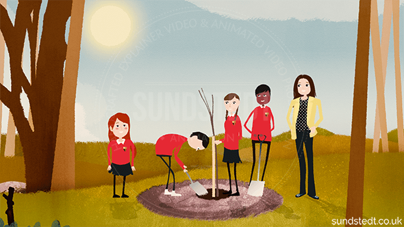 ECO-Schools Explainer Video Artwork by Sundstedt Animation