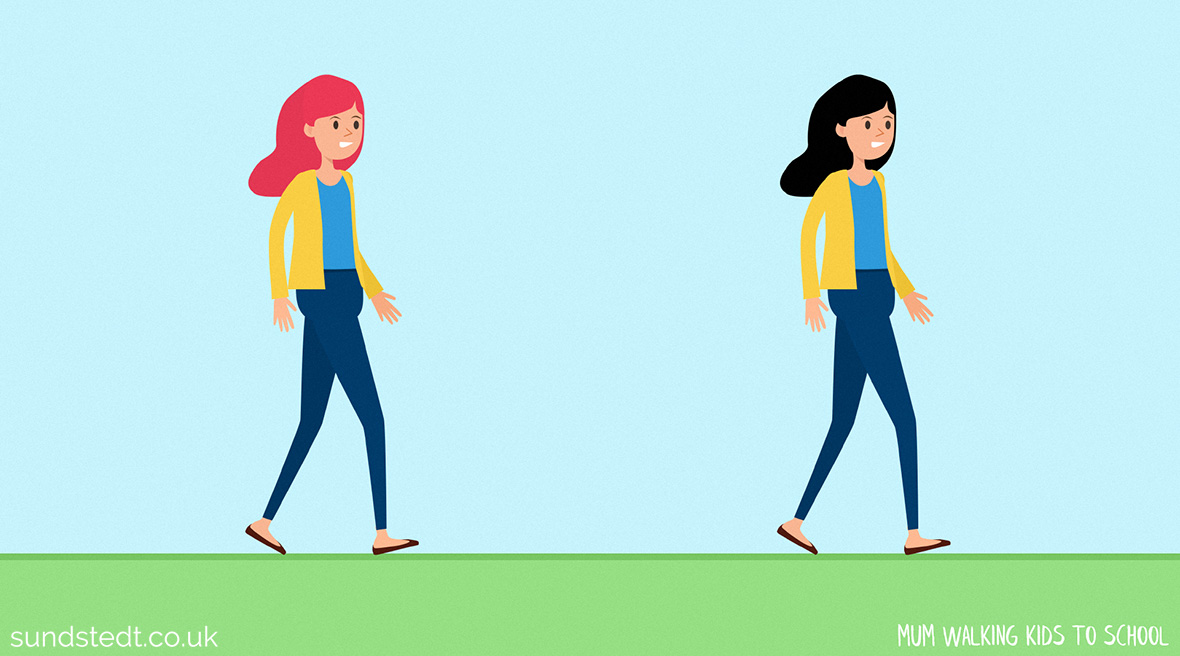Mother Character Walking Variants - Sundstedt Animation