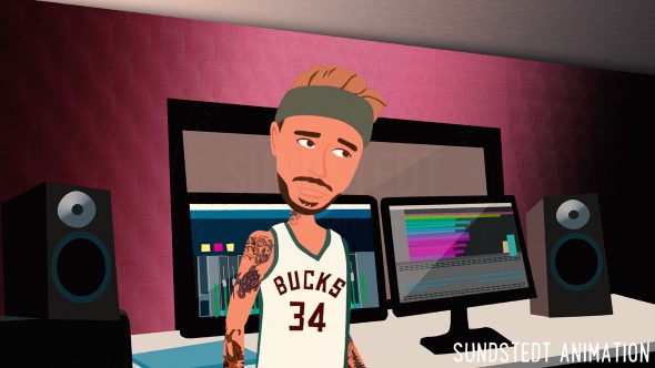 Kype Poka Animated Music Video - Sundstedt Animation - Music Studio