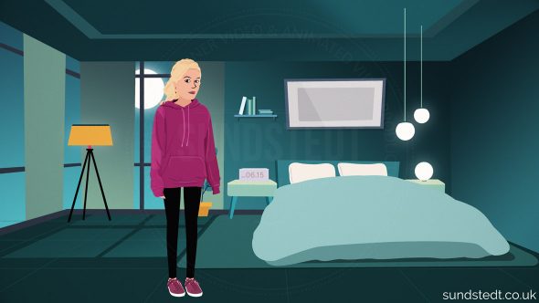 SOFI K - Fall Back Down Lyric Video Screenshot